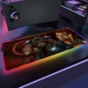 Gaming XL Mouse Pad RGB Mousepad Cool LED Mausepad Keyboard Desk Carpet Game Rubber No slip - Half Life Merch