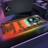 Gaming XL Mouse Pad RGB Mousepad Cool LED Mausepad Keyboard Desk Carpet Game Rubber No slip 16 - Half Life Merch