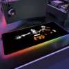 Gaming XL Mouse Pad RGB Mousepad Cool LED Mausepad Keyboard Desk Carpet Game Rubber No slip 9 - Half Life Merch