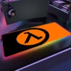 RGB H Half Life beautiful Gamer Table Game for Pc Xl Mouse Pad Computer Desk Carpets 15 - Half Life Merch