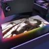 RGB H Half Life beautiful Gamer Table Game for Pc Xl Mouse Pad Computer Desk Carpets 17 - Half Life Merch