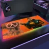 RGB H Half Life beautiful Gamer Table Game for Pc Xl Mouse Pad Computer Desk Carpets 9 - Half Life Merch