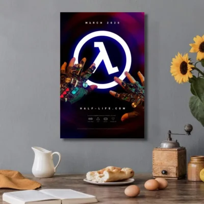 Half-Life Alyx White Logo Posters